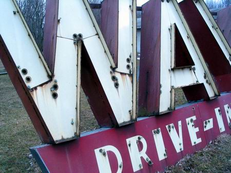 Wayne Drive-In Theatre - OLD SIGN FROM WHIT WHITWORTH